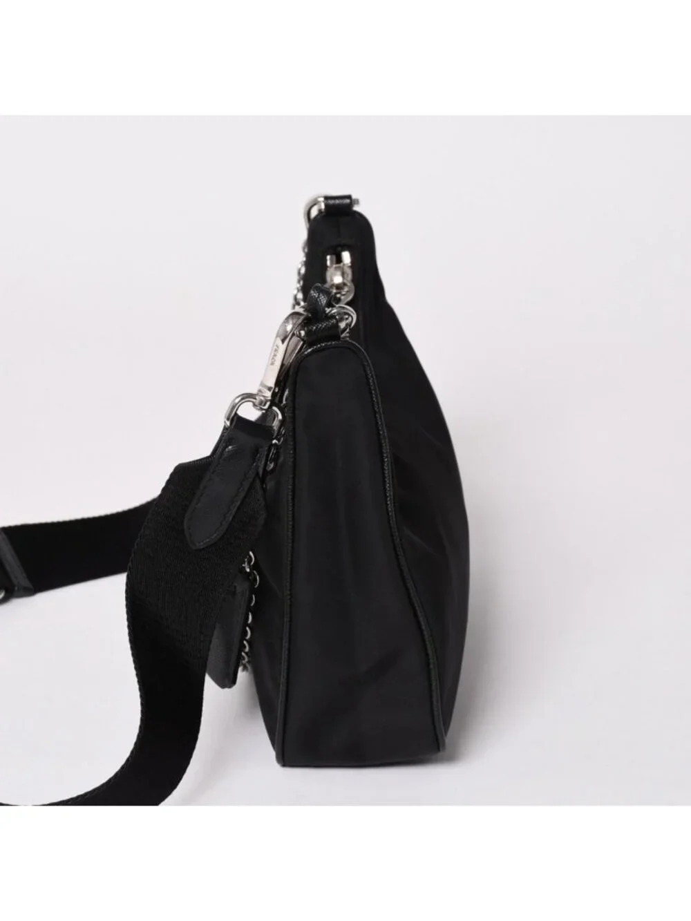Prada Hobo Nylon Black